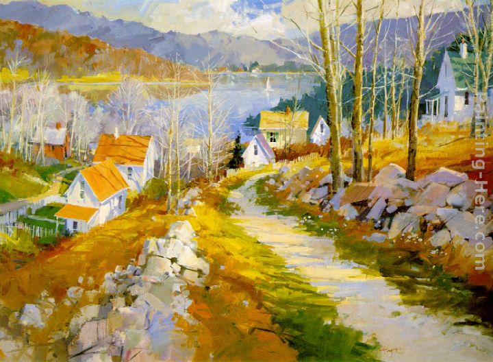 Spring Comes To The Lake painting - Songer Steve Spring Comes To The Lake art painting